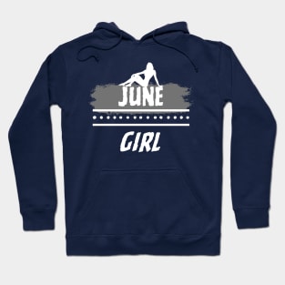 Birthday Gifts for Women June Girl June Woman Pose Style. Hoodie